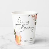 Bruidsfeest met een biertje papieren bekers (Achterkant)