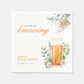 Bruidsfeest met een biertje servet (Voorkant)