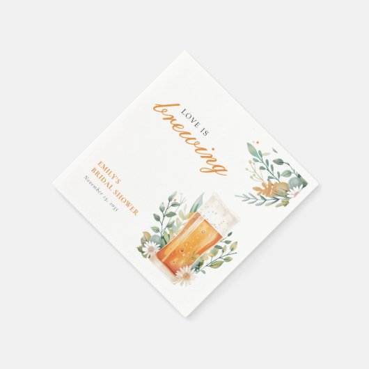 Bruidsfeest met een biertje servet (Hoek)