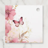 Bruidsfeest met een Leven Vol Vlinders Bedankjes Labels (Achterkant)