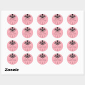 Bruidsfeest met Parijse Thema - Ronde Sticker (Vel)