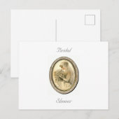 Bruidsfeest met vintage bruid briefkaart (Voorkant / Achterkant)