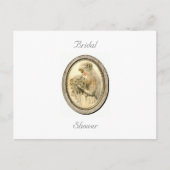 Bruidsfeest met vintage bruid briefkaart (Voorkant)