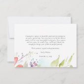 Bruidsfeest met Vlinders Bedankkaart (Achterkant)