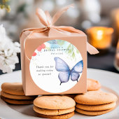 Bruidsfeest met Vlinders Ronde Sticker