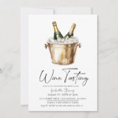 Bruidsfeest met wijnproeverij kaart (Voorkant)