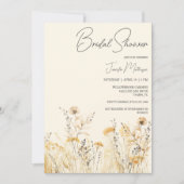Bruidsfeest met wilde bloemen kaart (Voorkant)