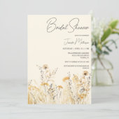 Bruidsfeest met wilde bloemen kaart (Staand voorkant)