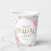 Bruidsfeest met wilde bloemen papieren bekers (Achterkant)