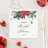  Bruidsfeest met winterpoinsettia  Servet (Insitu)