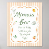 Bruidsfeest Mimosa Bar Rechtstreeks van de Markt Poster (Voorkant)