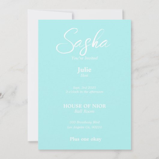 Bruidsfeest mode diva magazine  kaart (Achterkant)