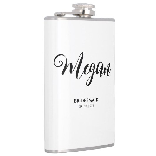 Bruidsfeest Modern Script Bruidsmeisje Cadeau  Heupfles (Rechts)