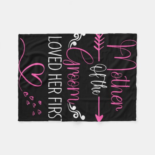 Bruidsfeest Moeder van de bruid ik hield van haar  Fleece Deken (Voorkant (Horizontaal))