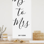 Bruidsfeest Ms tot Mevrouw Poster (Keuken)