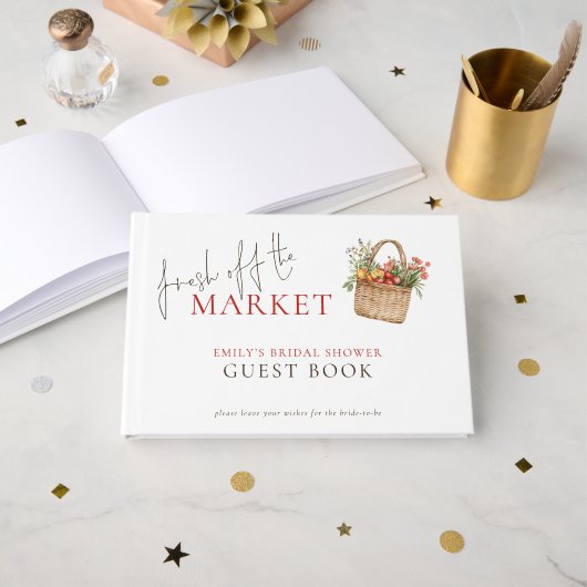 Bruidsfeest 'Net van de Markt' Gastenboek (Voorkant open)