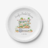 Bruidsfeest 'Net Van De Markt' Papieren Bordje (Voorkant)