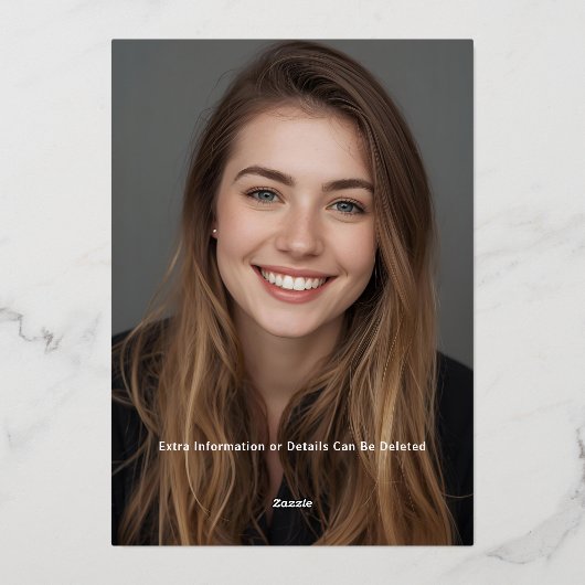 Bruidsfeest Nodig Kaart Glam Roos Gold Sjabloon ui (Achterkant)