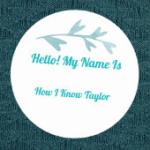 Bruidsfeest of naam etiket voor evenement Hoe ik h