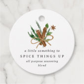 Bruidsfeest of trouwkruidenspecerijen bedankjes labels (Voorkant)