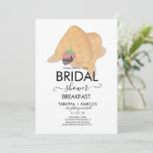 Bruidsfeest Ontbijt Wafels Brunch Uitnodiging (Staand voorkant)