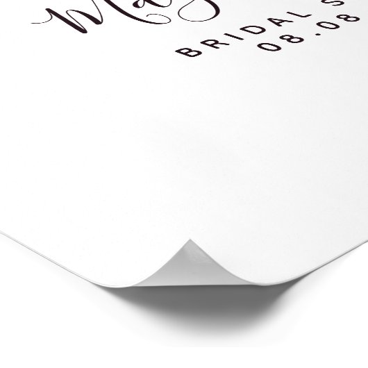 Bruidsfeest Ontvangstbord "Meant to Bee" Poster (Hoek)