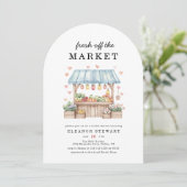 Bruidsfeest op de Boerenmarkt 'Vers van de Markt' Kaart (Staand voorkant)