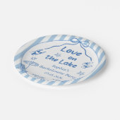 Bruidsfeest op het meer  papieren bordje (Gekanteld)