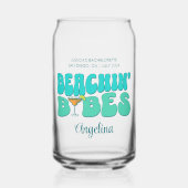 Bruidsfeest op het strand Meisjes op het strand Br Blikvorm Glas (Voorkant)