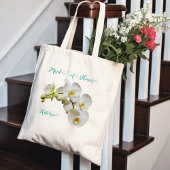 Bruidsfeest Orchideeën Trouwcadeau Canvas tas