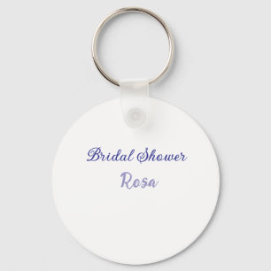 Bruidsfeest paars voeg naam datum toe elegantstijl sleutelhanger