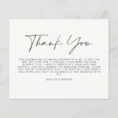 Bruidsfeest pampas gras moderne boho elegante tha flyer (Achterkant)