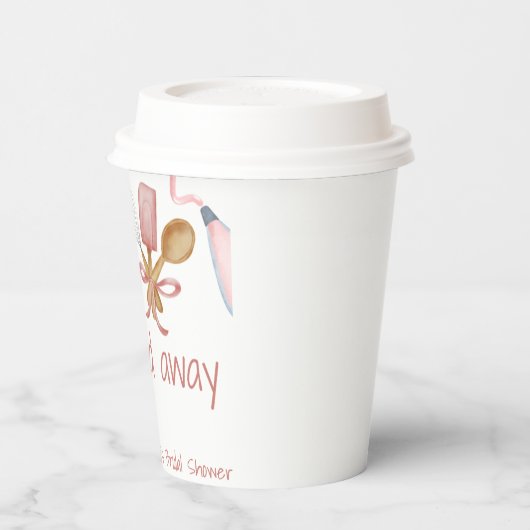 Bruidsfeest papieren bekertje dat spoedig zal word papieren bekers (Links)