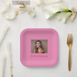 Bruidsfeest papieren borden bordje