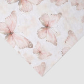 Bruidsfeest Pretty Pink Butterflies Tissuepapier (Detail)