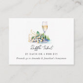 Bruidsfeest Raffel Ticket Parels en Prosecco Informatiekaartje (Voorkant)