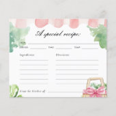 Bruidsfeest receptkaart 'Fresh Off The Market' (Voorkant)