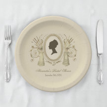 Bruidsfeest Regency Dame Vintage Antieke Script