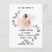 Bruidsfeest, romantisch bruidsthema  briefkaart (Voorkant)