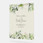 Bruidsfeest Roomcream Witte Hydrangea Welkom Acryl Bord (Hoek)