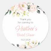 Bruidsfeest RoseGoud Bachelorette Party Ronde Sticker (Voorkant)