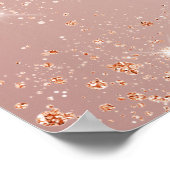 Bruidsfeest roze gouden ballonnen welkom poster (Hoek)