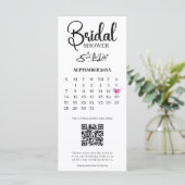 Bruidsfeest Save The Date Foto QR Code Huwelijk (Staand voorkant)