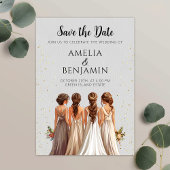 Bruidsfeest Save the Date Wedding Kaart