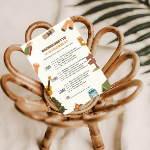 Bruidsfeest scavenger hunt spel, leuk bruidsfeest kaart