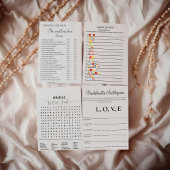 Bruidsfeest scavenger hunt spel, leuk bruidsfeest kaart