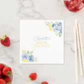 Bruidsfeest servetten Main Squeeze Blauwe Bloemen (Insitu)