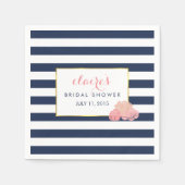 Bruidsfeest servetten | Middernacht Blush Pioenroo (Voorkant)