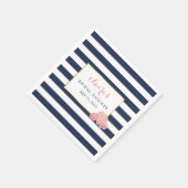 Bruidsfeest servetten | Middernacht Blush Pioenroo (Hoek)