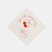 Bruidsfeest She's the Cherry on Top Servet (Hoek)